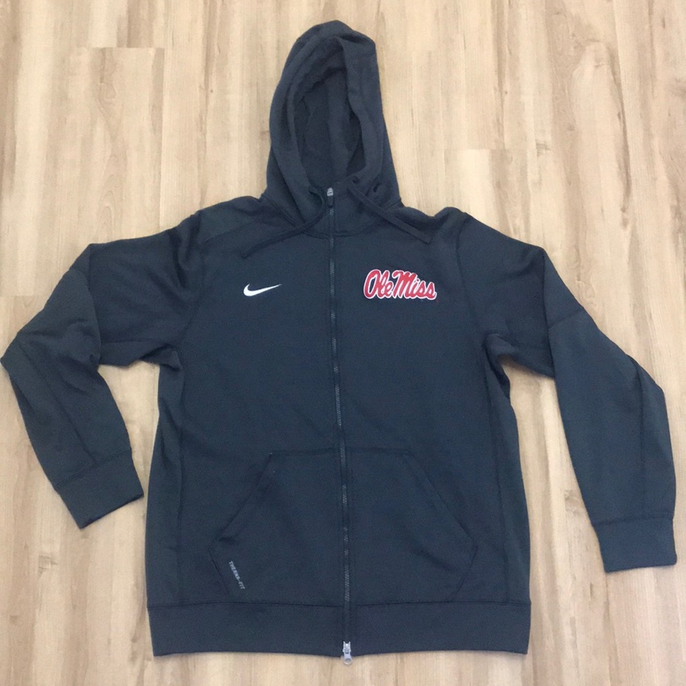 Ole Miss Nike hooded zip up sweatshirt mens large